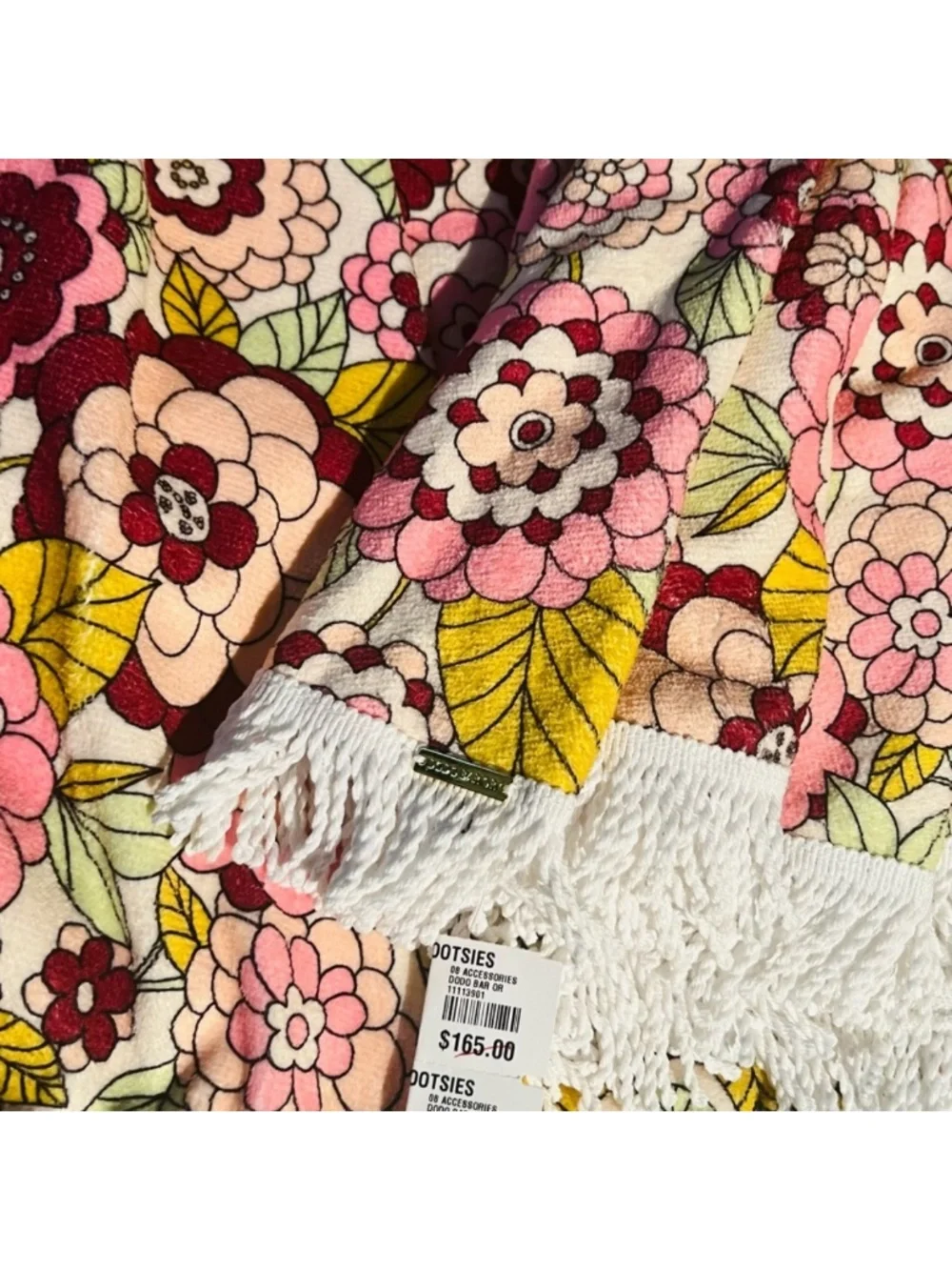 NEW FLOWERED THROW BY DODO BAR